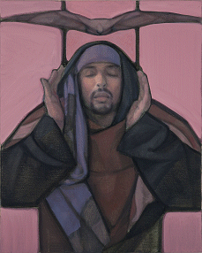 Elijah hears the still small voice of God, ©Janet McKenzie 2017